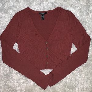 forever 21 buttoned cardigan